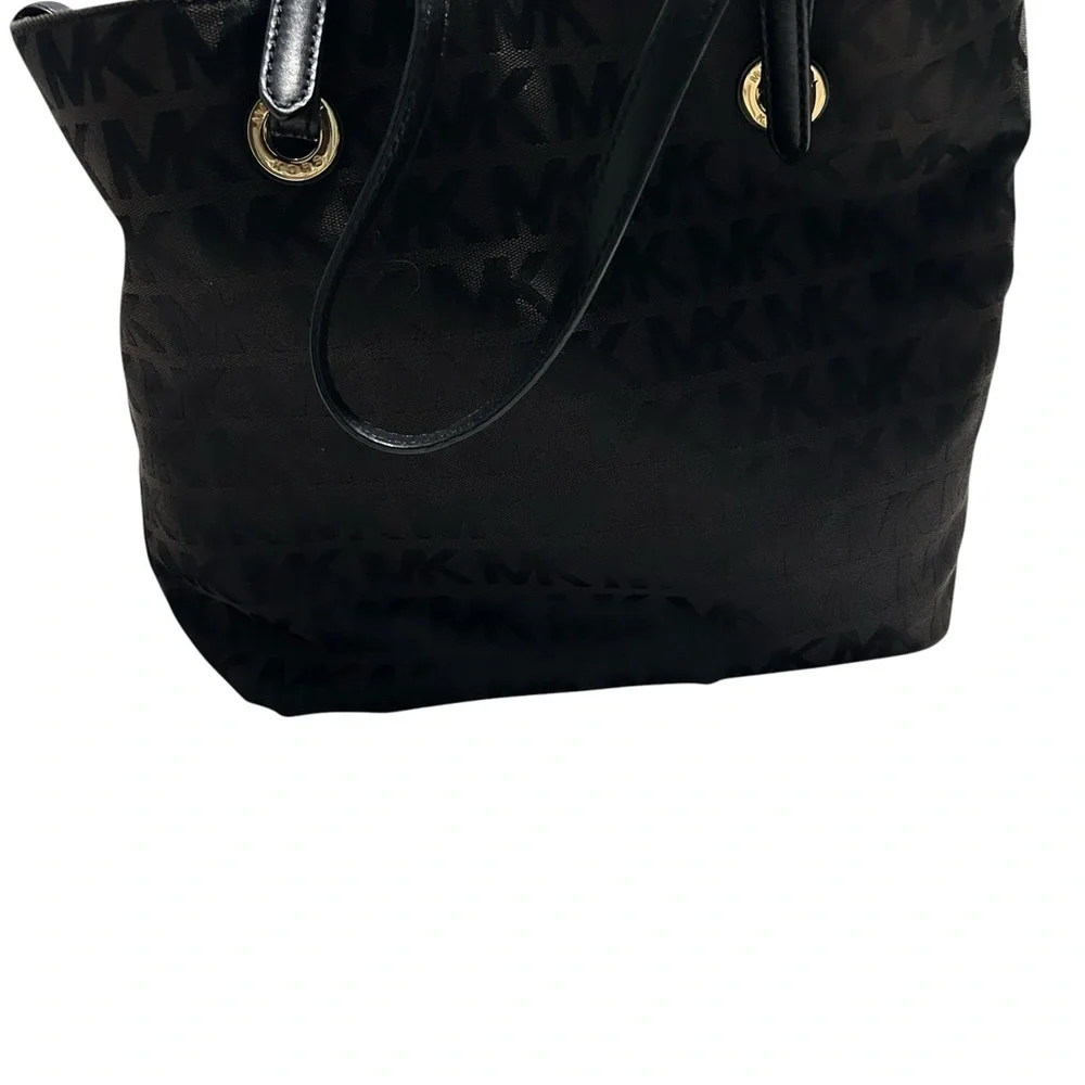 Michael Michael Kors Black MK Logo Tote Bag
